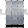 Шафа гардероб пластикова Storage Cube Cabinet МР 312-62А